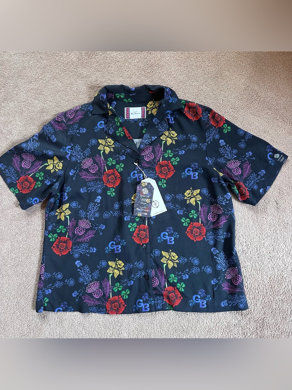 Ben Sherman x Team GB Paris 2024 Olympic
ClosingCeremony Floral Shirt UK14/US10